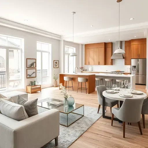 Remodeled Bountiful UT home interior with open living, modern kitchen, stylish furnishings, and natural light.