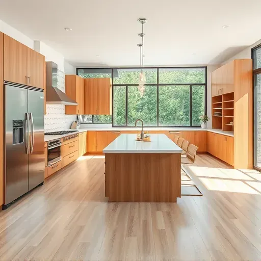 Recently remodeled kitchen in Yalecrest UT with wooden cabinets, stainless appliances, quartz countertops, and modern decor.