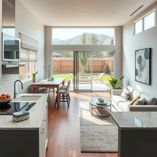 Beautifully remodeled home in Cottonwood Heights with an open living space, modern kitchen, and mountain views.