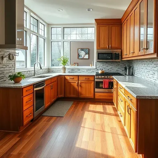 Modern Sugarhouse kitchen with sleek stainless steel appliances, quartz counters, custom wood cabinetry, and abundant natural light.