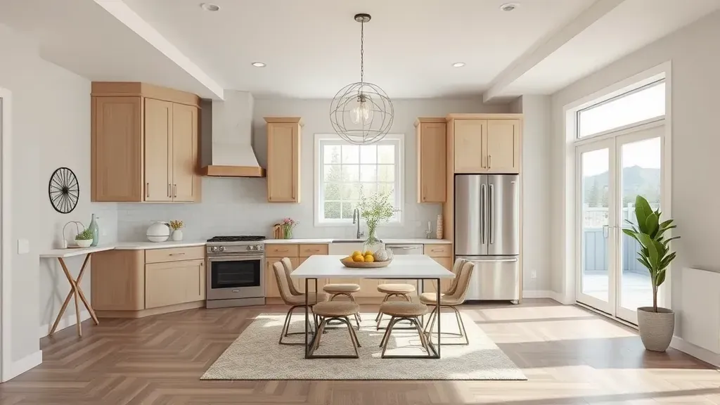 Home Remodeling in Salt Lake City, UT showcasing modern kitchen and living room designs.