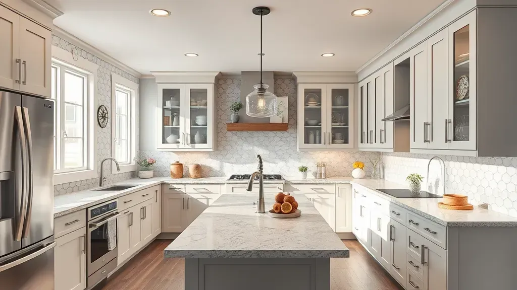 Renovated Wasatch Hollow kitchen with quartz counters, stainless appliances, custom wood cabinets, and mountain views.
