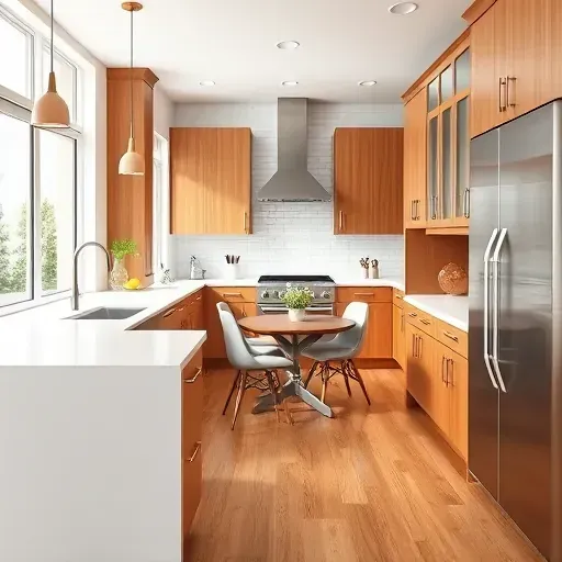 Recently remodeled kitchen in Holladay UT featuring white quartz countertops, stainless steel appliances, and custom cabinetry.