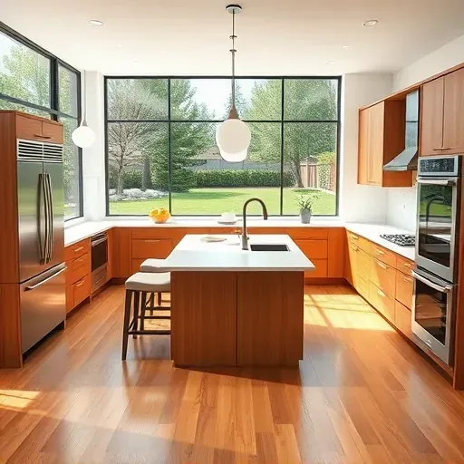 Renovated Sugarhouse Utah kitchen with quartz counters stainless steel appliances custom wood cabinetry and natural light