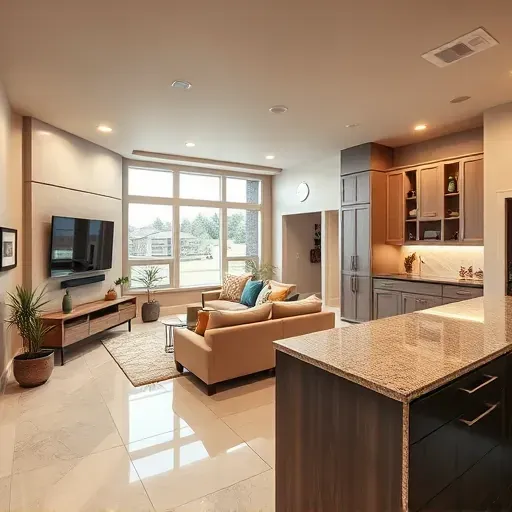 Beautifully finished basement with modern furniture, sleek flooring, recessed lighting, and cozy reading nook in Herriman Utah