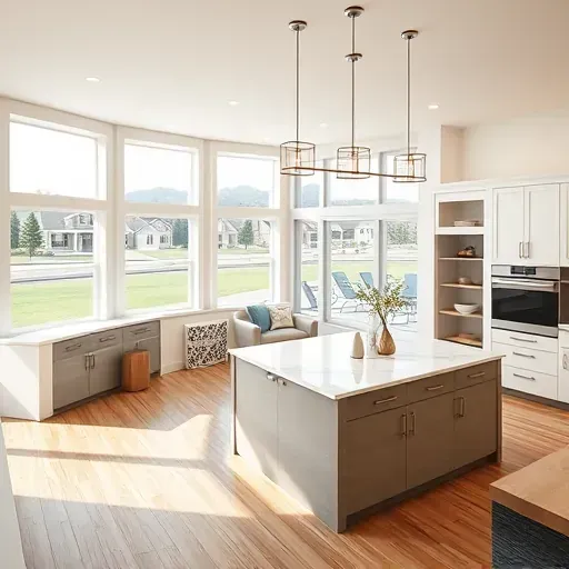 Beautiful modern home remodel in Federal Heights, UT featuring hardwood floors, marble countertops, large windows, and stylish decor.