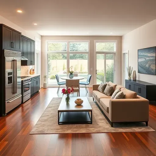 Modern home remodel in East Millcreek UT featuring open-concept living, sleek kitchen, and inviting decor.