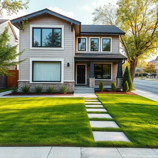 Beautiful renovated house on Foothill Blvd, Utah with landscaped yard, modern design, large windows, and stylish architecture.