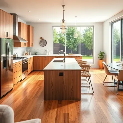 Modern Herriman, UT kitchen with stainless steel appliances, quartz countertops, custom wood cabinetry, and a spacious open-concept layout.
