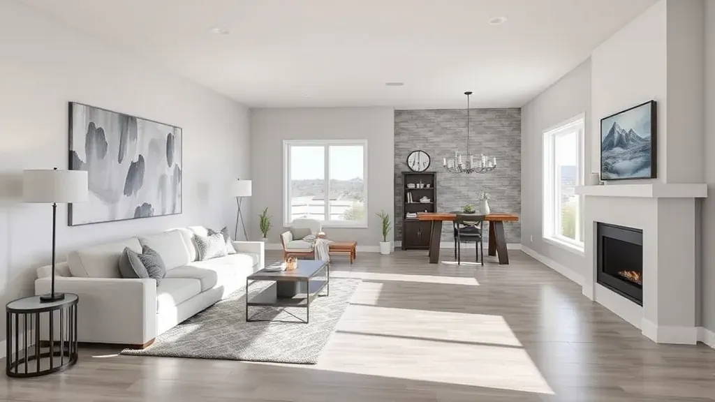 Home Remodeling in Murray, UT showcasing modern kitchen and living space transformations.