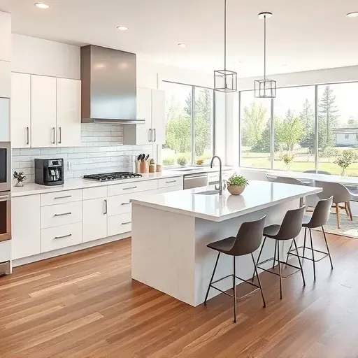 Remodeled Draper, UT kitchen featuring sleek matte cabinetry, quartz countertops, stainless appliances, and natural light.