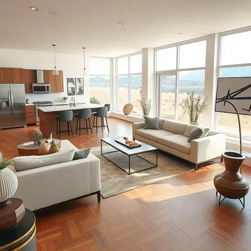 Remodeled North Salt Lake home with open living, modern furniture, large windows, mountain views, and stylish kitchen design.