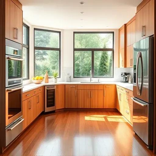 Remodeled South Jordan, UT kitchen with matte cabinetry, quartz countertops, mosaic backsplash, stainless steel appliances, and natural light.