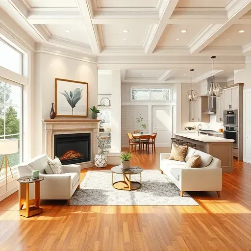 Home remodeling in Cottonwood Heights UT featuring a modern living room with elegant decor and energy-efficient windows.