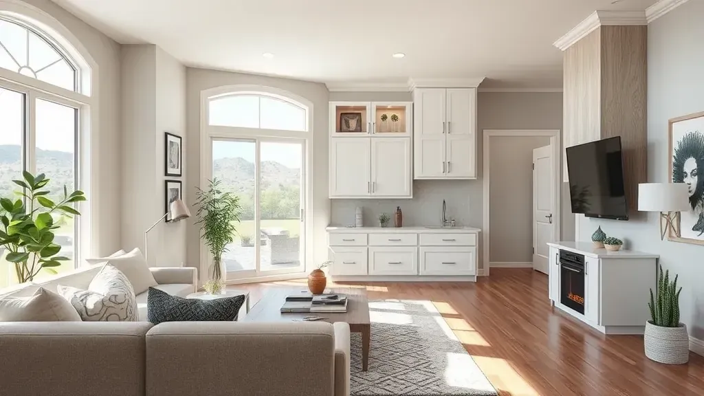 Home Remodeling in Millcreek, UT showcasing modern kitchen and living space transformations.