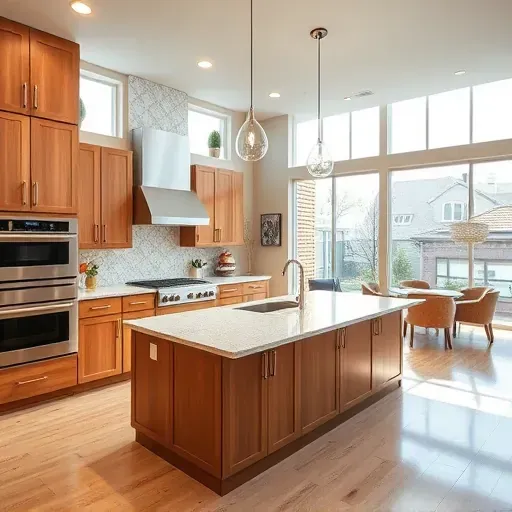 Completed kitchen remodel in Herriman UT featuring granite countertops, custom cabinetry, and state-of-the-art appliances.