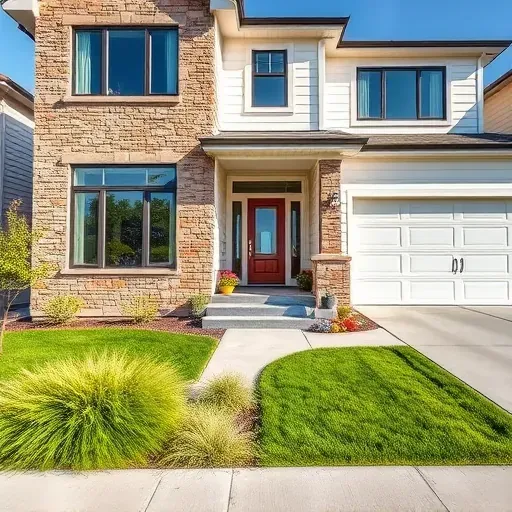 Home remodeling project in Herriman UT showcasing finished kitchen and living area with modern design elements