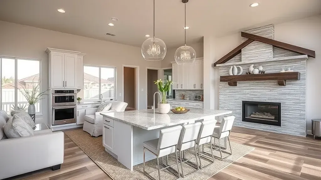 Completed home remodeling project in Herriman UT showcasing modern design and stylish interior finishes.