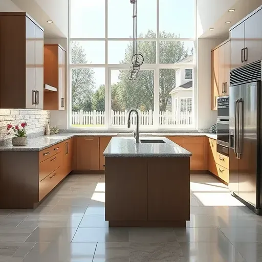 Recently renovated kitchen in South Jordan, UT with modern cabinetry, granite island, stainless steel appliances, and natural light.