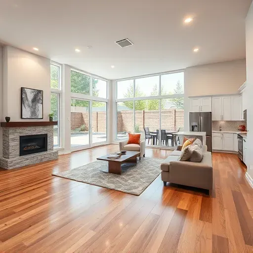 Contemporary home remodel in Federal Heights, UT featuring a bright living room, sleek finishes, and a modern open-concept kitchen.