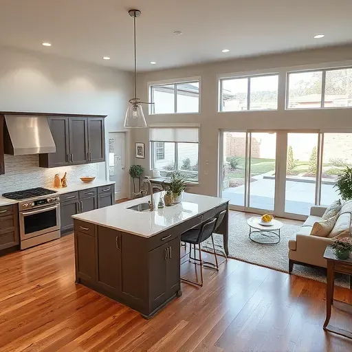 Recently remodeled Liberty Wells, UT home featuring a modern open-concept living space, kitchen, cozy lounge, and landscaped backyard.