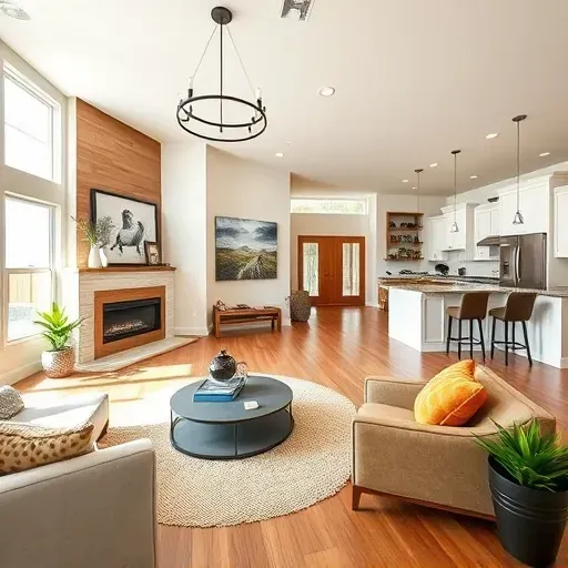 Spacious Kaysville home remodeling with modern furnishings, cozy reading nook, and elegant kitchen design.