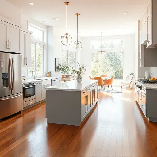 Renovated Sugarhouse, UT kitchen with stainless steel appliances, marble island, custom wood cabinets, hardwood floors, and natural light.