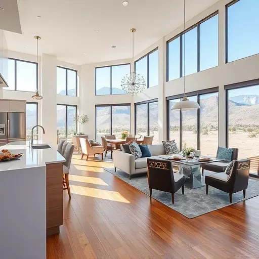 Recently renovated Jeremy Ranch home with modern design, hardwood floors, large windows, gourmet kitchen, and mountain views.