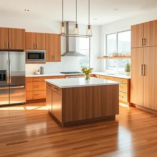 Beautifully remodeled Bountiful kitchen with quartz countertops, stainless-steel appliances, and custom cabinetry.