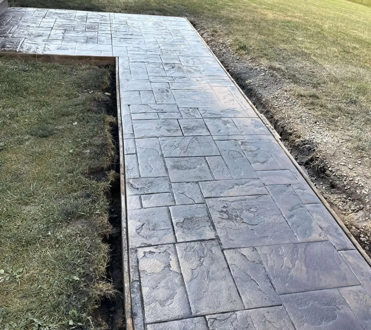 Stamped Concrete Sidewalk