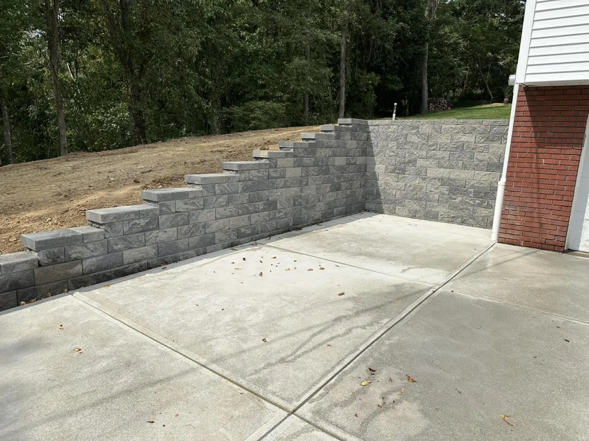 Retaining Wall Installation