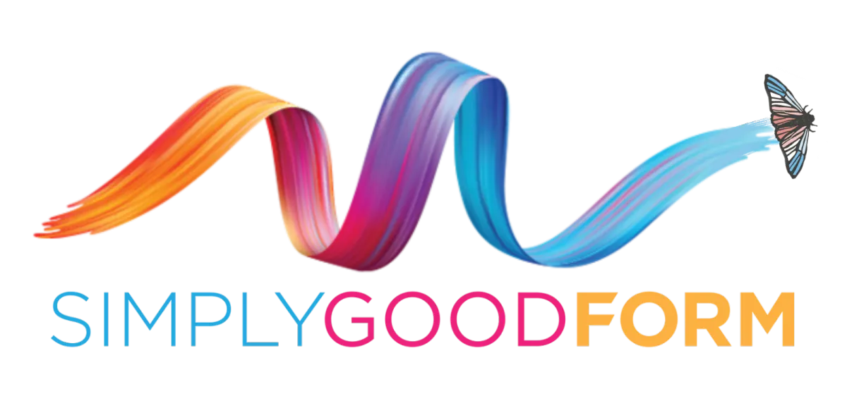 Simply Good Form ribbon logo