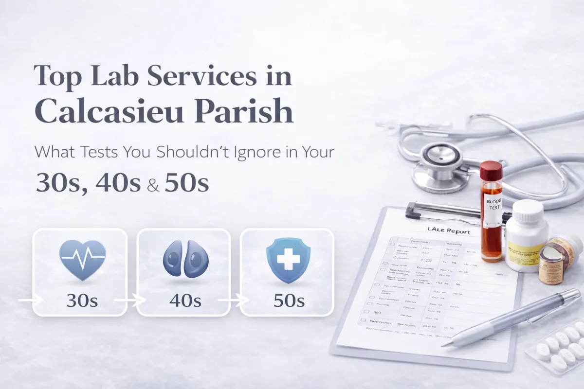 Top Lab Services in Calcasieu Parish: What Tests You Shouldn’t Ignore in Your 30s, 40s & 50s