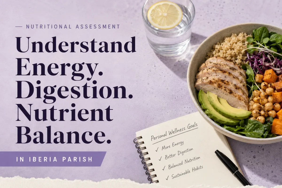 Nutritional Assessment in Iberia Parish: Understanding Energy, Digestion, and Nutrient Balance