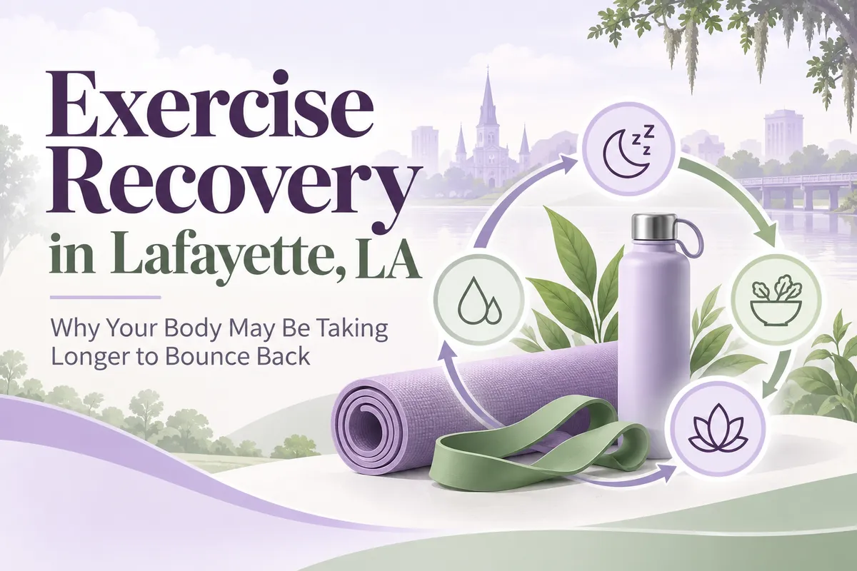 Exercise Recovery in Lafayette, LA: Why Your Body May Be Taking Longer to Bounce Back