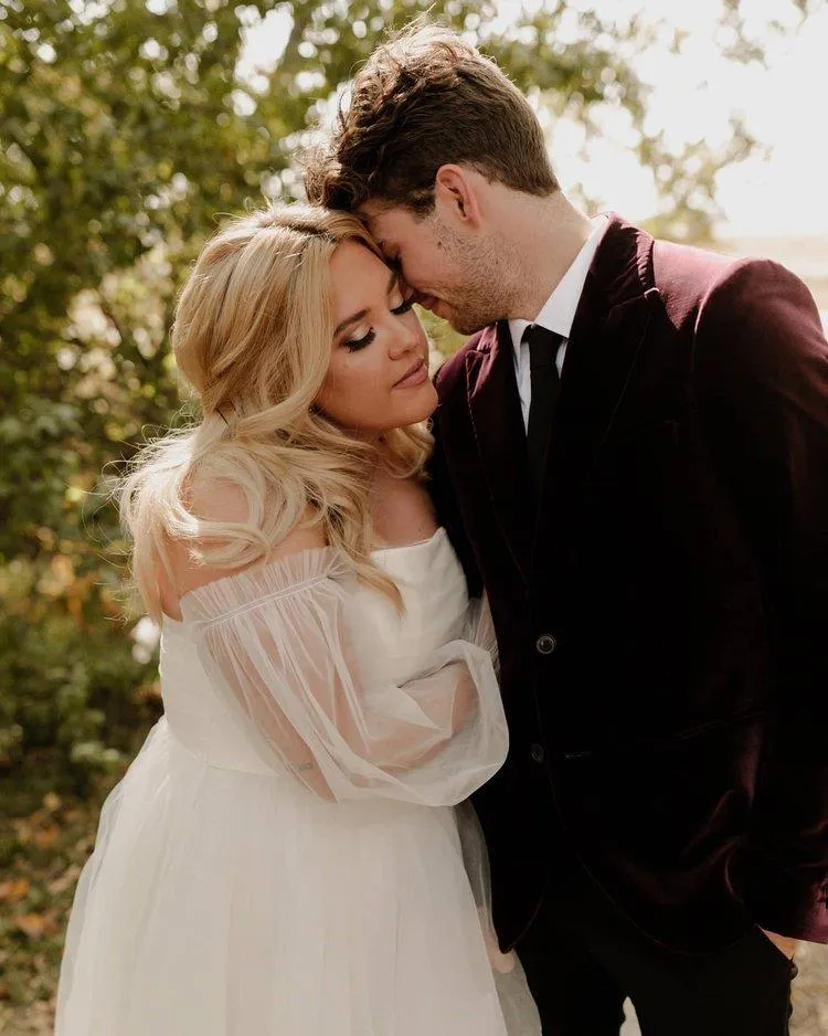 photo of bride and groom