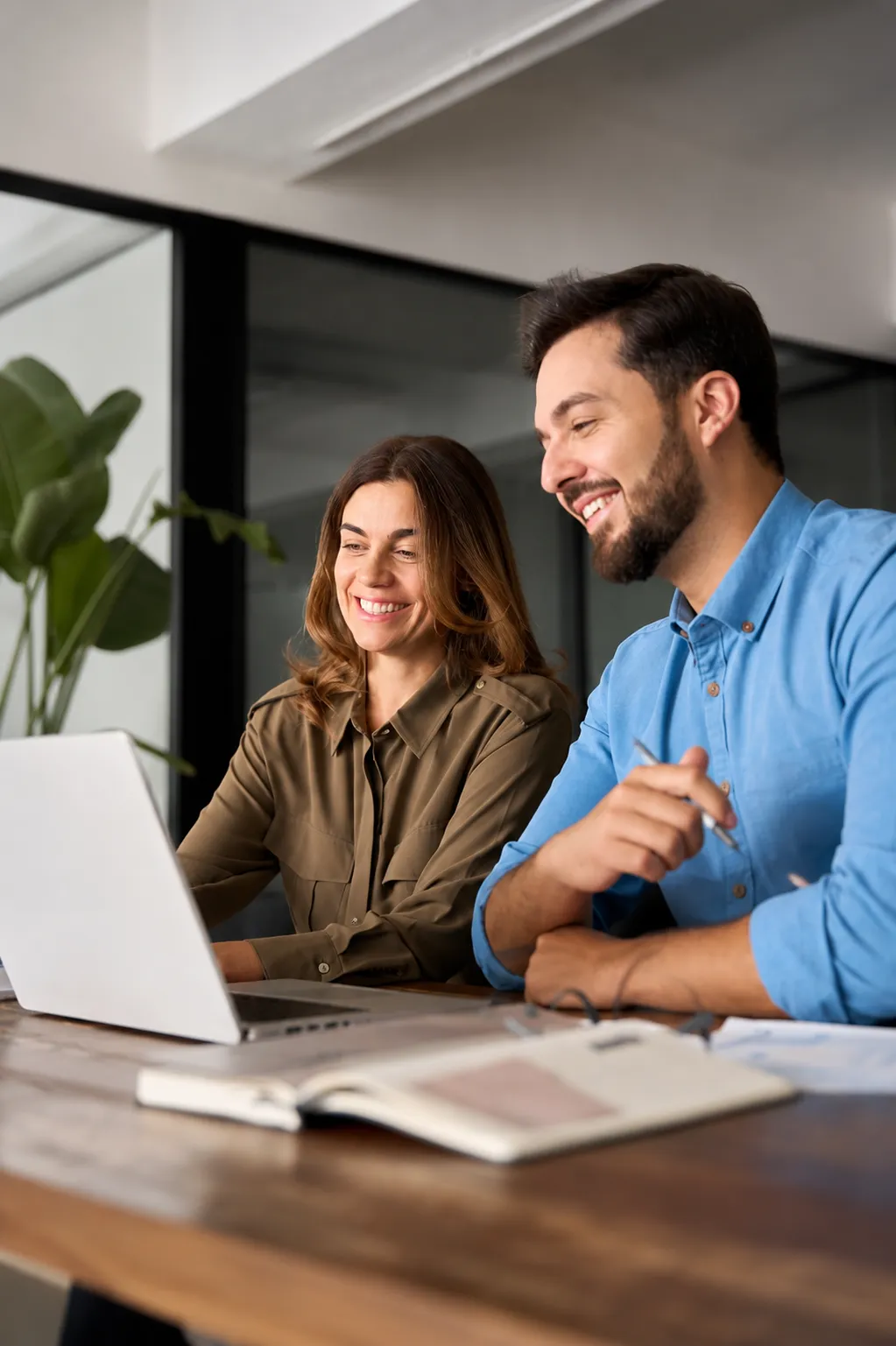 Agents with the laptop