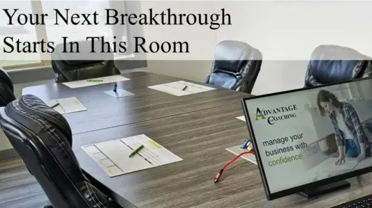 Professional bookkeeper reviewing documents with a smile