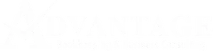 Advantage Bookkeeping & Business Consulting Logo in white