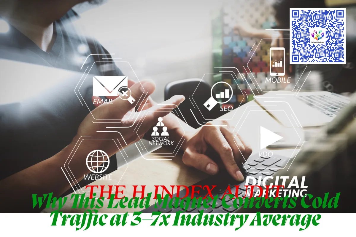 The H-Index cardiovascular audit converts cold traffic at 18–35% — 3–7x industry average.