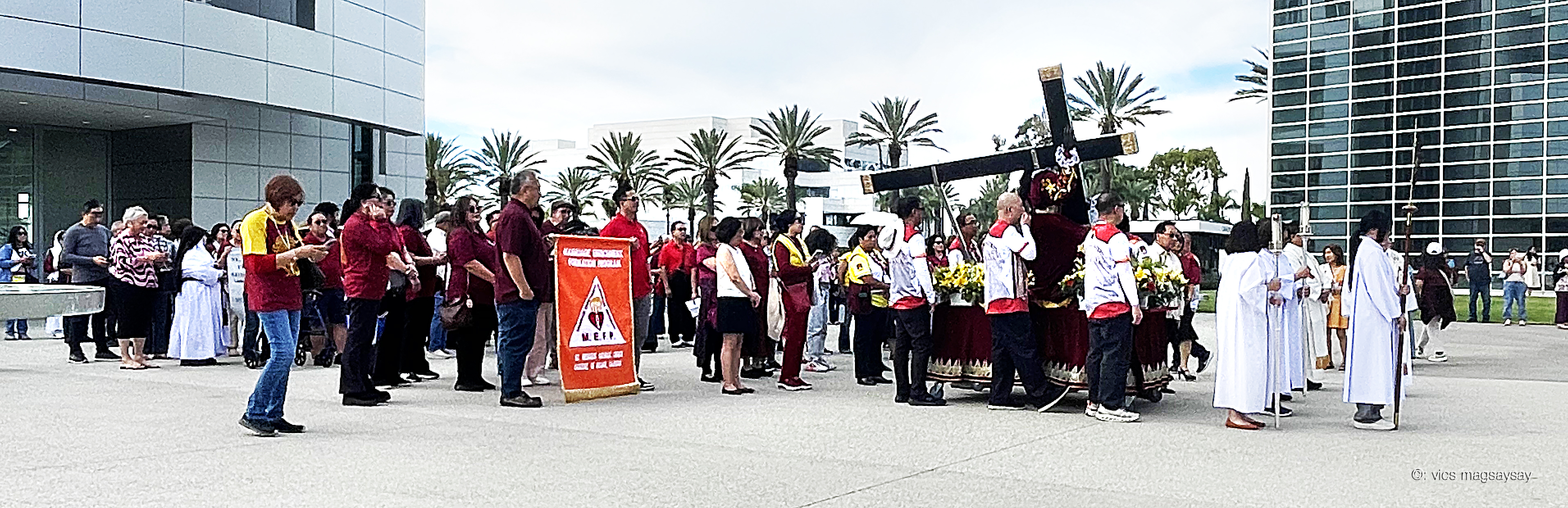 Filipino Devotees in California Hold Stations Of The Cross