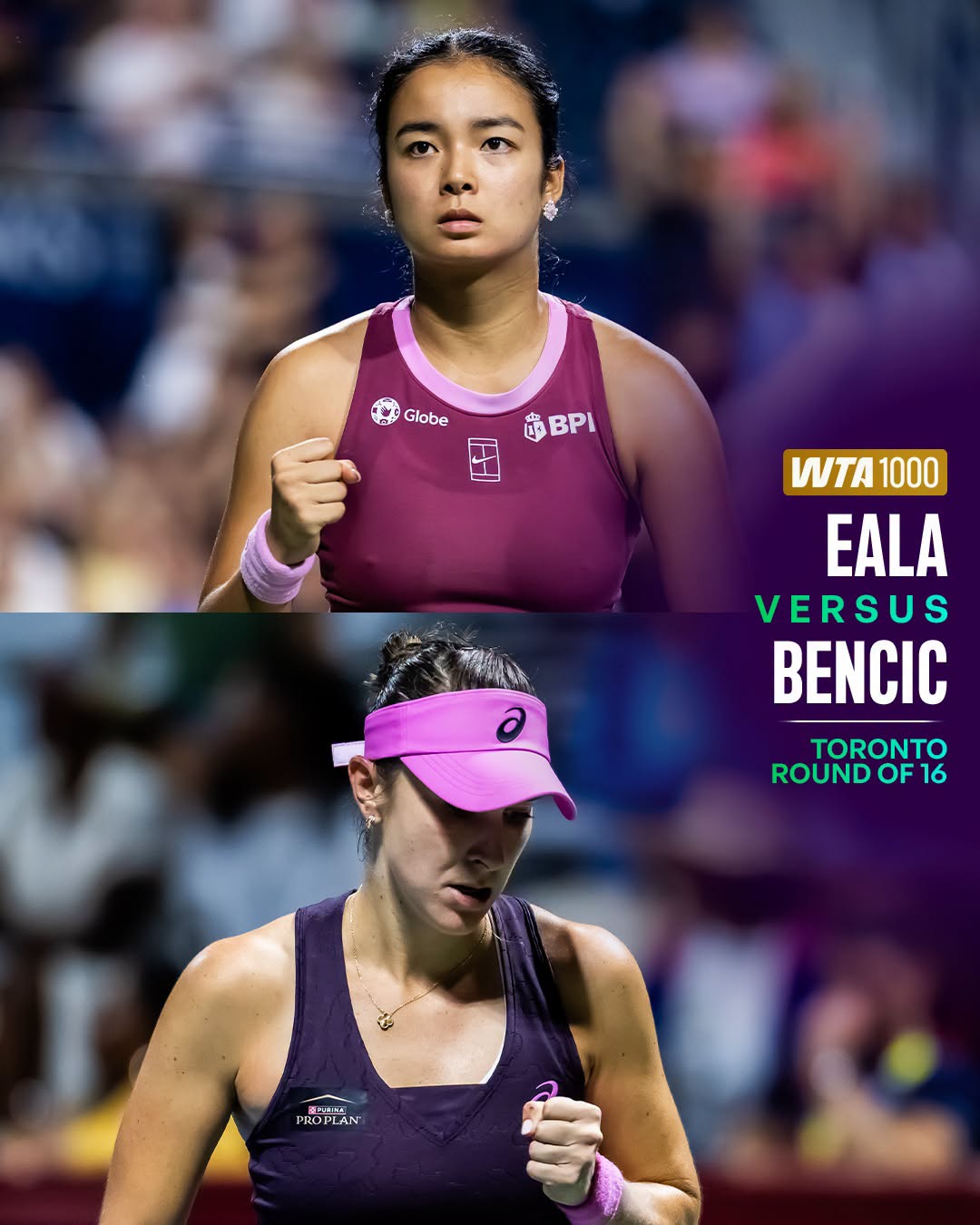 Belinda Bencic Defeats Alex Eala in Toronto Open Round of 16