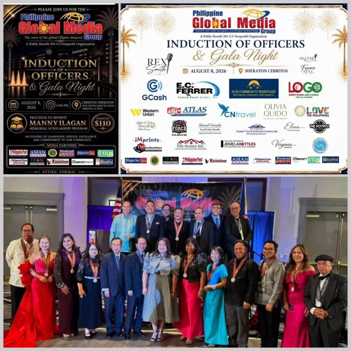 New Leaders of LA-based Philippine Global Media Group Installed