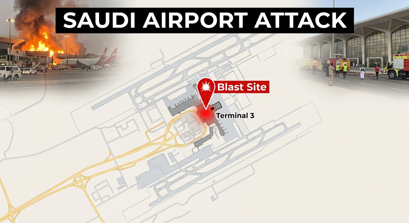 12 Dead, Hundreds Wounded in Escalating Strikes on Riyadh Airport