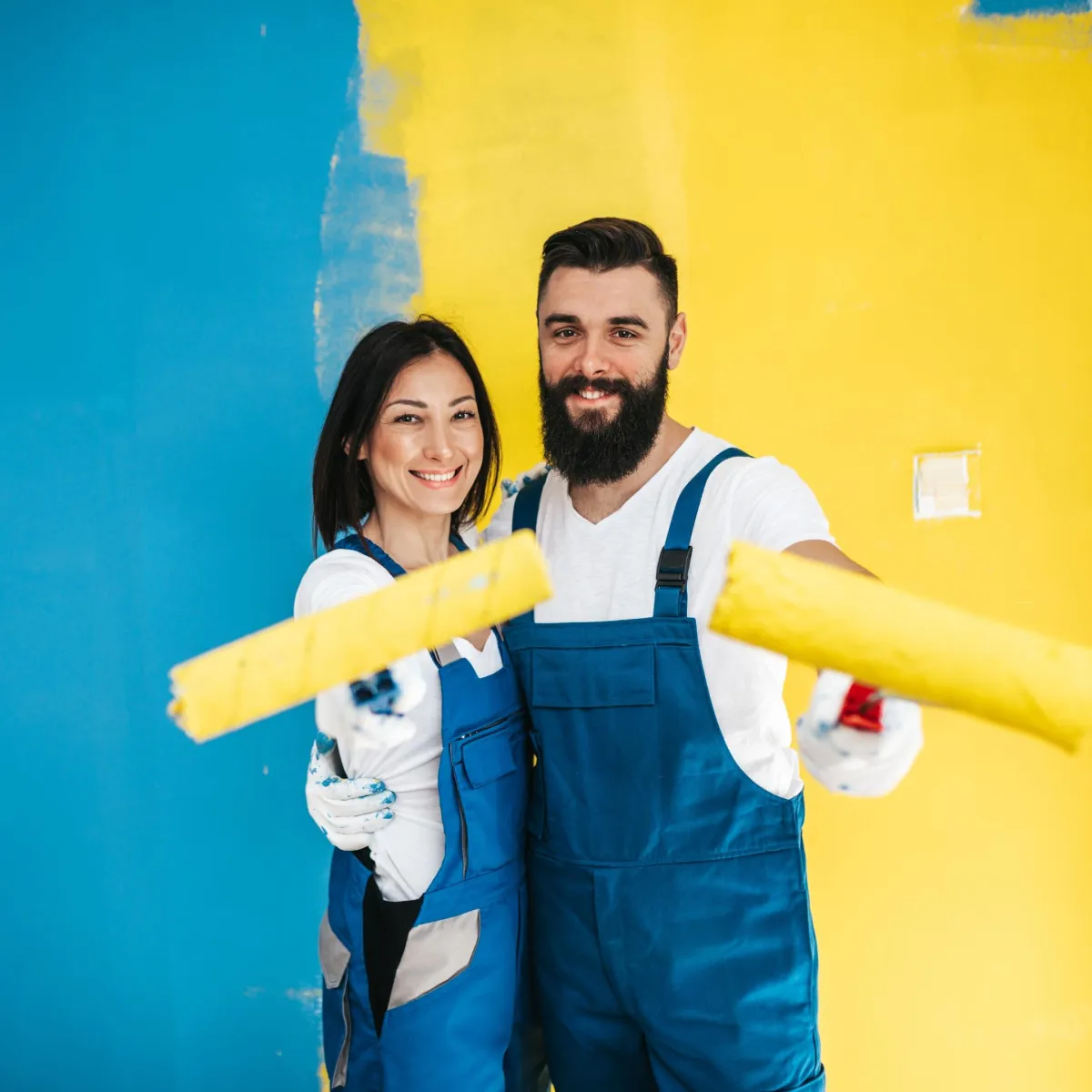 Happy Painting Business Owners