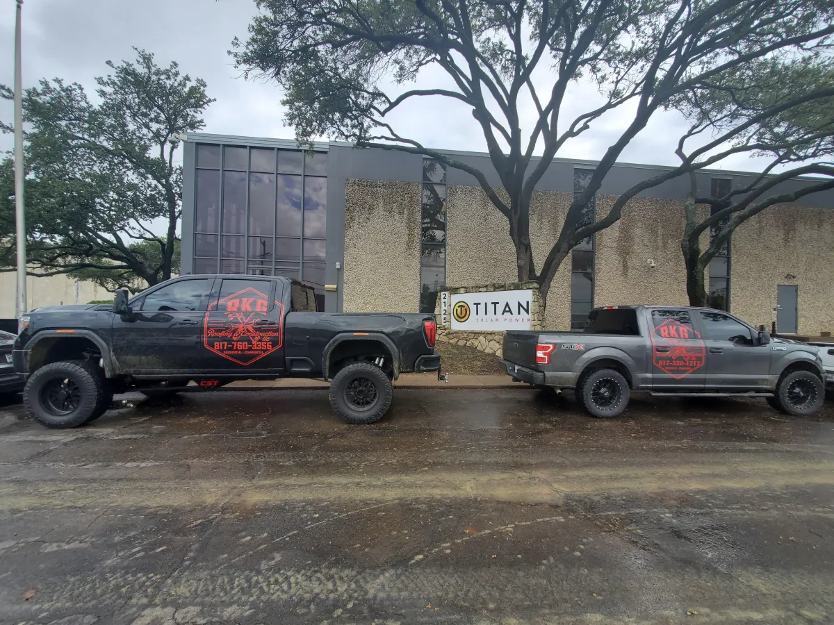 Wimberley Solar and RKG Roofing visit Titan Solar Power. Titan Solar Power is one of Wimberley Solar's proud partners in bringing solar to the Wimberley, Texas community.