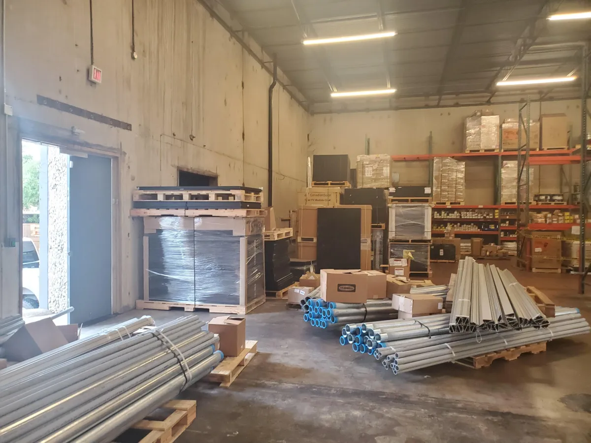 Wimberley Solar and RKG Roofing visit Titan Solar Power. Titan Solar Power is one of Wimberley Solar's proud partners in bringing solar to the Wimberley, Texas community.