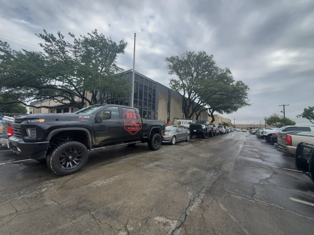 Wimberley Solar's partner RKG at the TItan Solar Power warehouse
