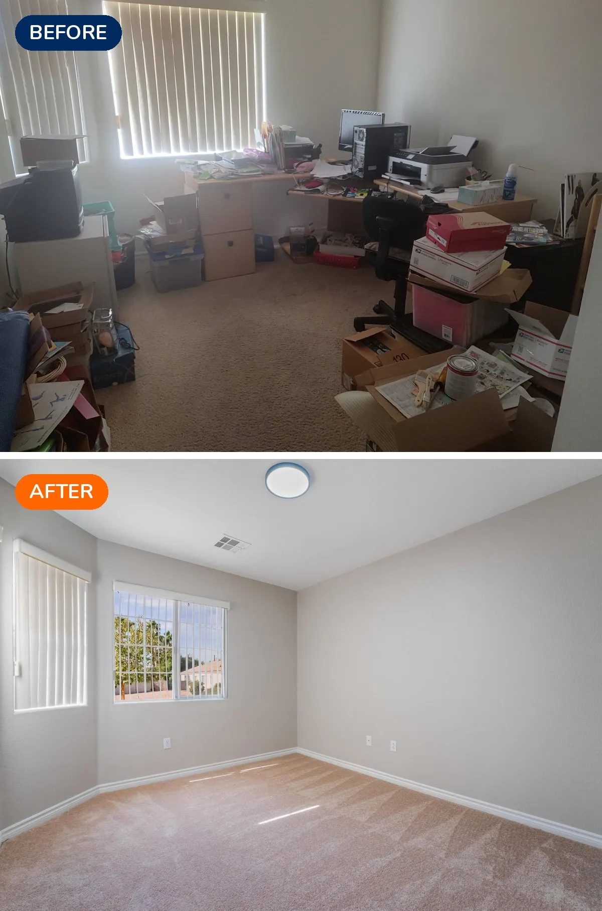 Seven Hills Henderson bedroom before and after renovation