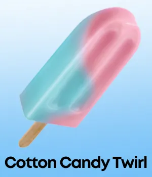 Cotton Candy Twirl Novelty Ice Cream bar